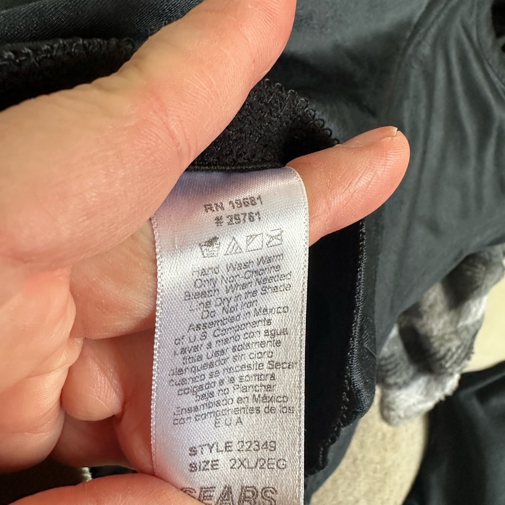 Women’s Sears black corset 2XL - Picture 3 of 3